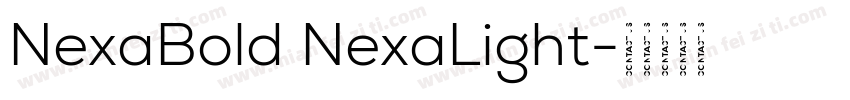 NexaBold NexaLight字体转换
